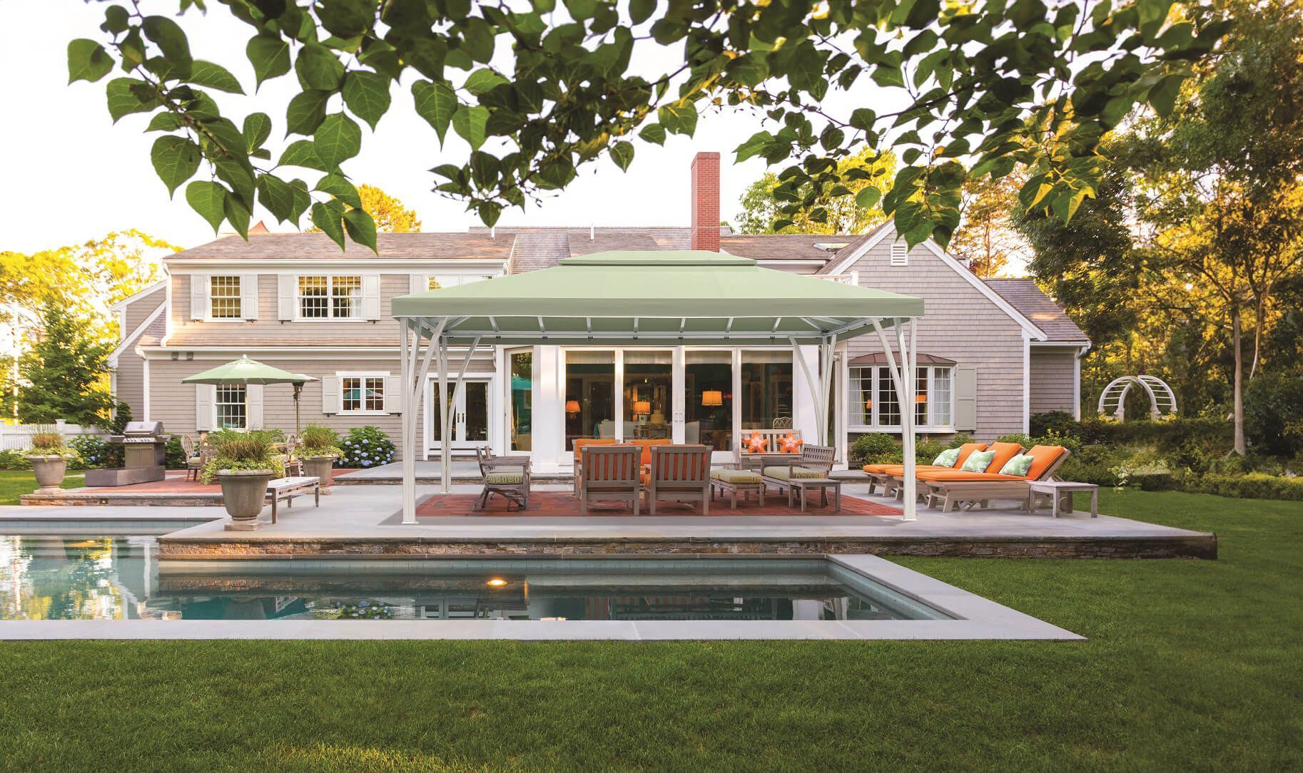 Service worker greeting homeowner