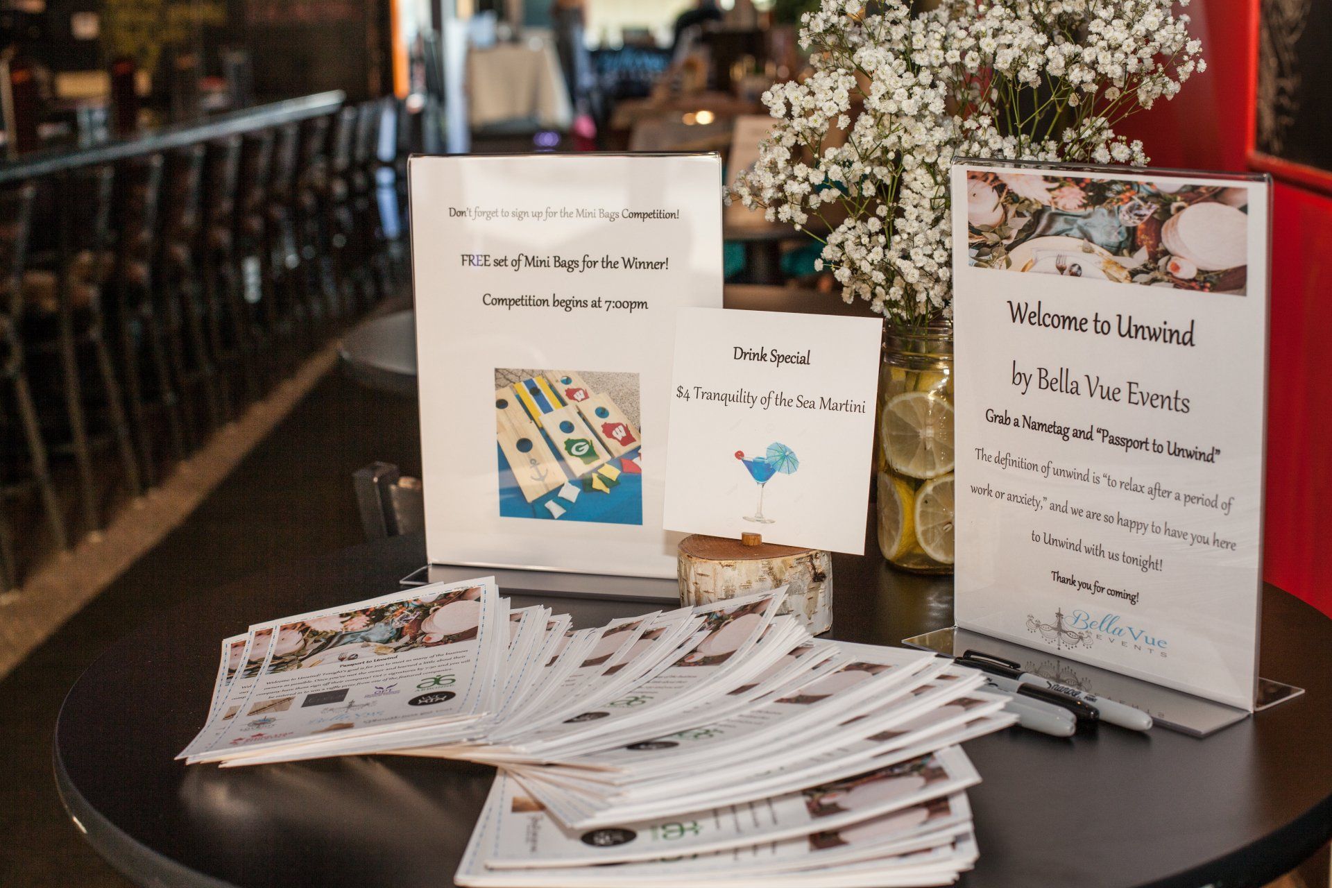 welcometable welcome table BellaVueEvents floral lemons