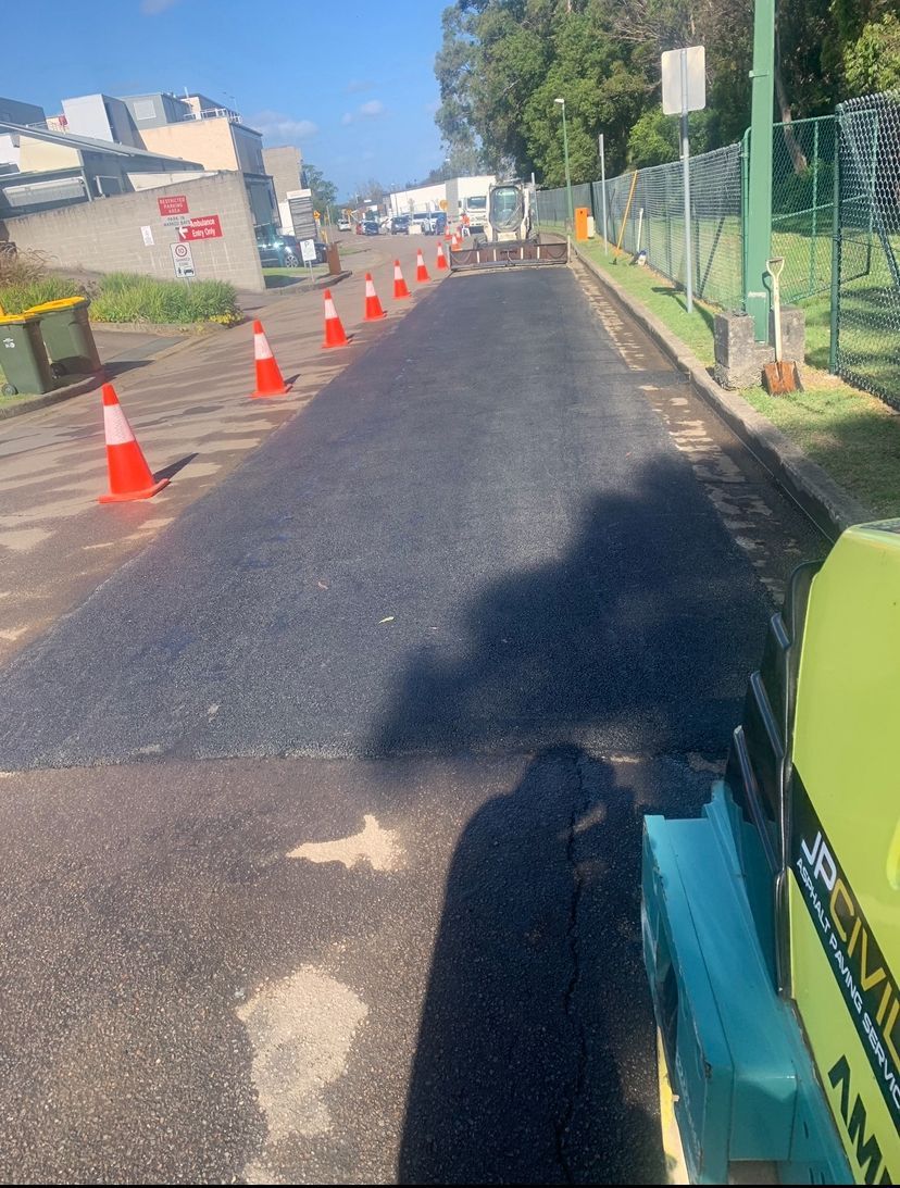 A Carpark With Some Cones — JP Civilworx Pty Ltd in Eraring, NSW