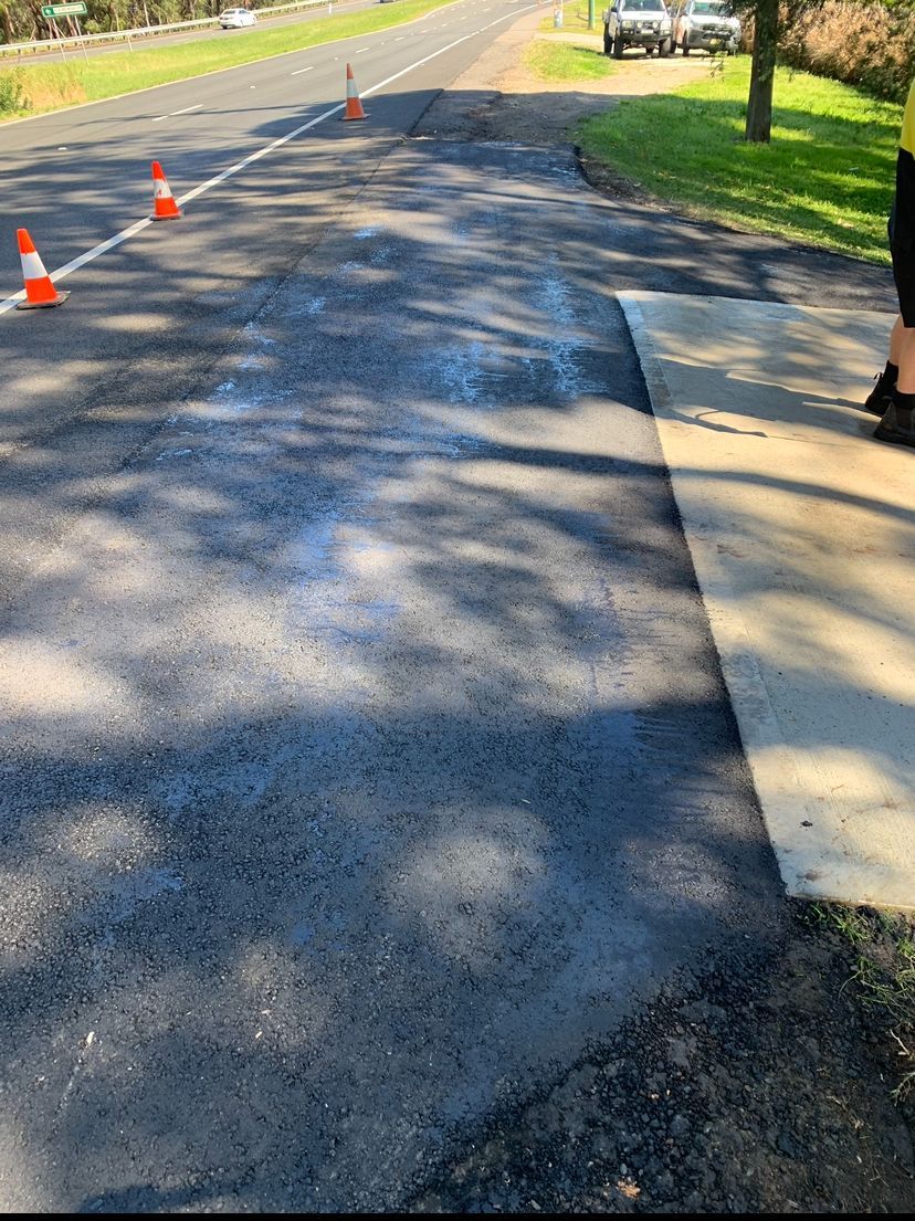 A Long Pathway With Cones — JP Civilworx Pty Ltd in Eraring, NSW