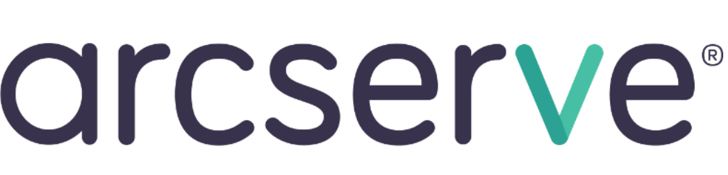 Logotipo de Arcserve con texto azul oscuro. Aparece el símbolo de marca registrada.