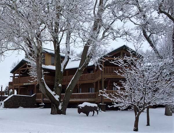 Snowy Lodge Photo