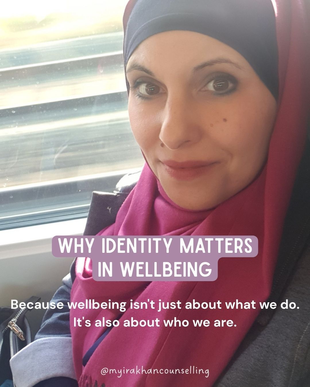 Blog graphic “Why Identity Matters in Wellbeing” exploring how identity shapes wellbeing & belonging