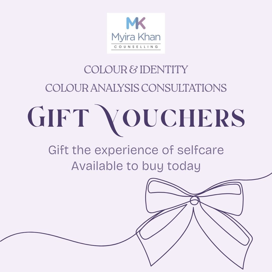 Myira Khan, Colour Analysis Consultant and Qualified Colour Me Beautiful Consultant in Leicester, Professional colour analysis consultation using Colour Me Beautiful methodology, Personalised colour palette created in colour analysis consultation, Makeup colour recommendations based on personalised colour analysis results, Gift vouchers, Vouchers, Bookings, Appointments, Gift Experience days