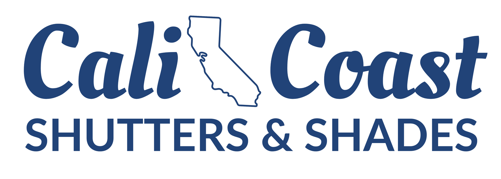 Cali Coast logo with a blue script 