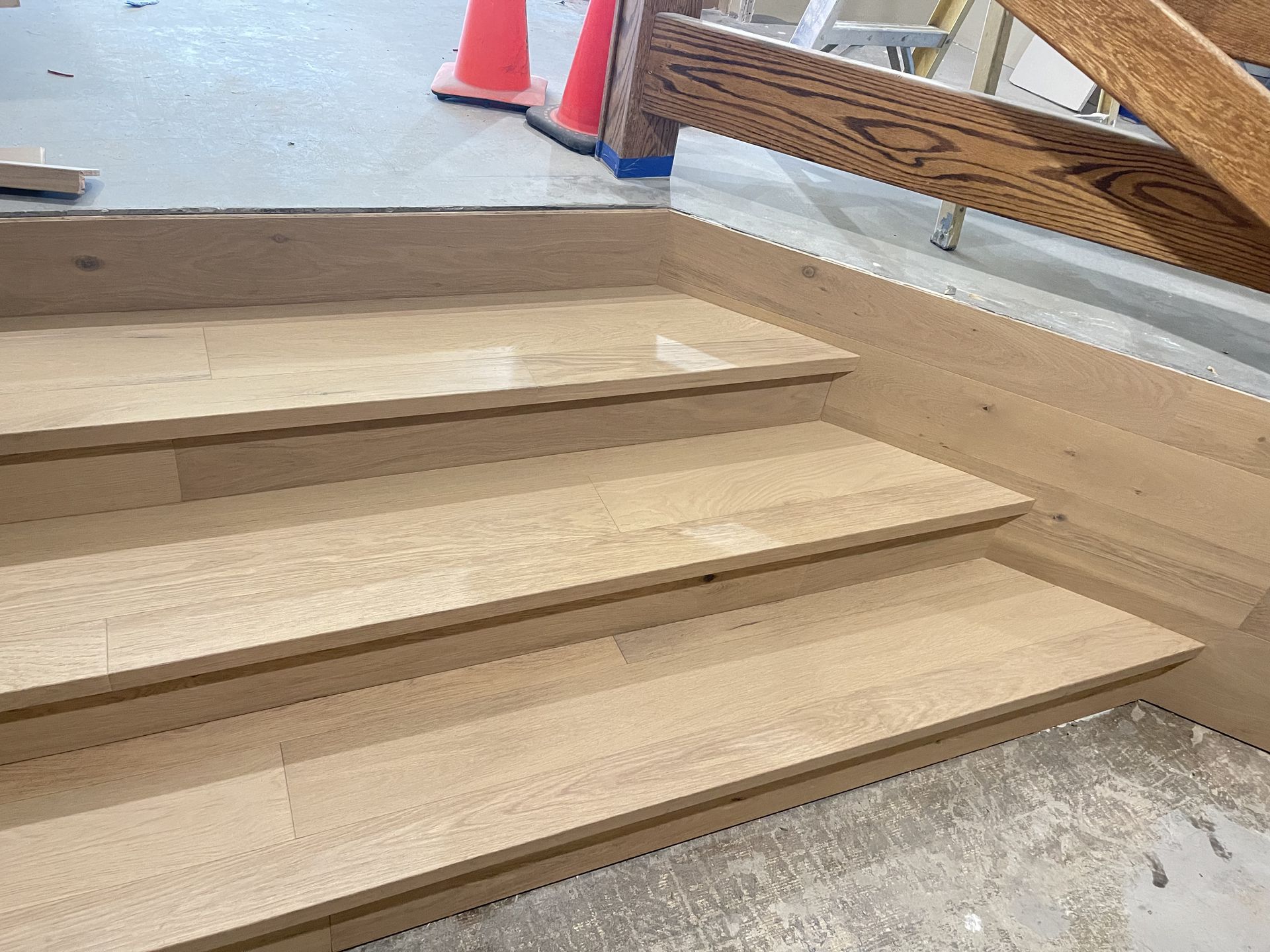 Custom hardwood stair installation in Seattle, WA