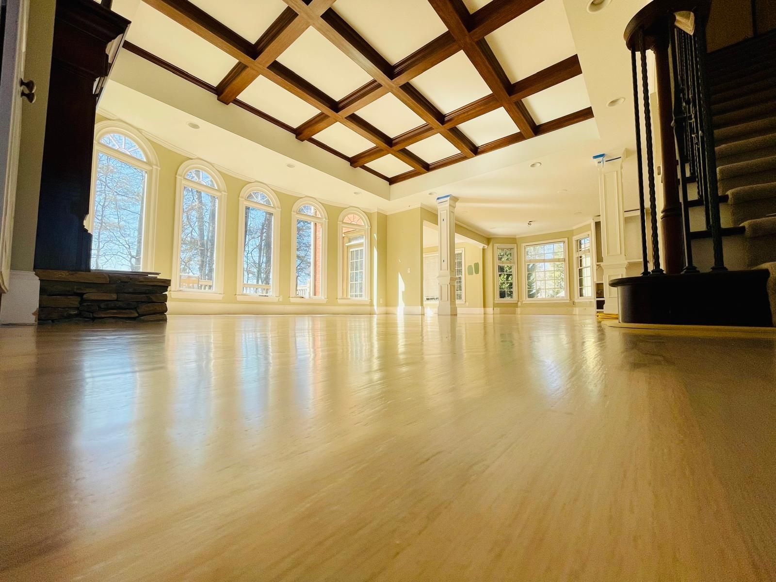 Hardwood floor installation project in Seattle, WA