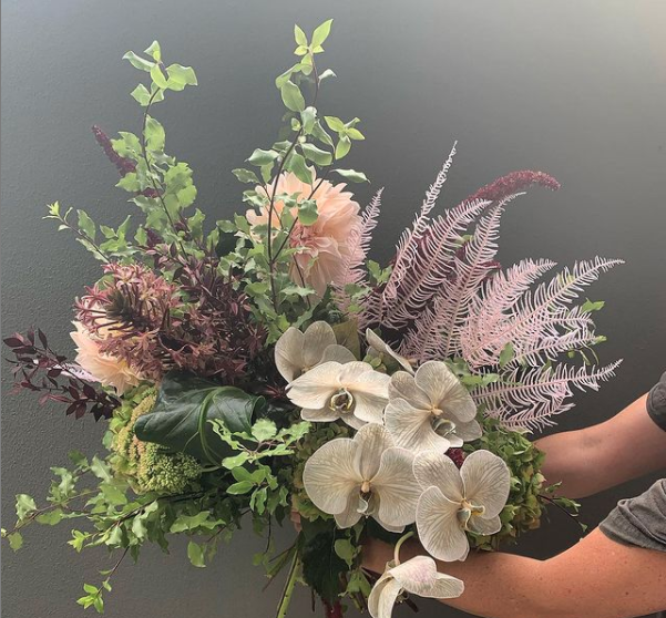 Red and White Bouquet — Florists In Woolgoolga, NSW