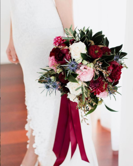 Red and White Bouquet — Florists In Woolgoolga, NSW