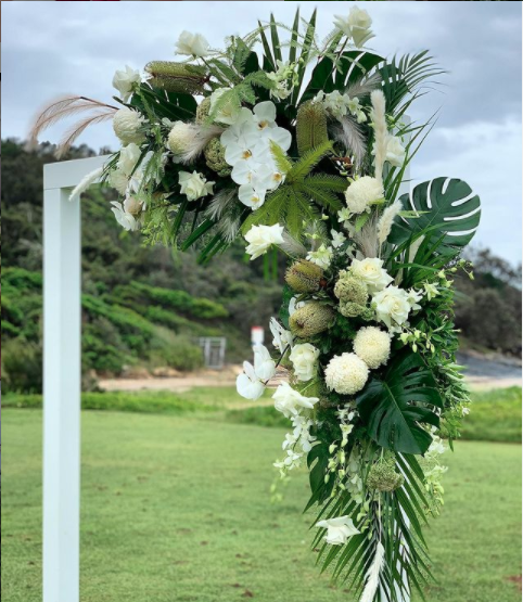 White Bouquet Hung Up — Florists In Woolgoolga, NSW
