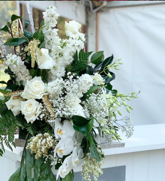 White Flower Bouquet — Florists In Woolgoolga, NSW