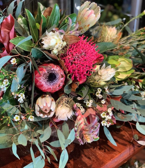 Sheaf With Roses — Florists In Woolgoolga, NSW