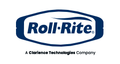 Roll-Rite logo in blue and white. Text reads "Roll-Rite" inside a rounded rectangle. "A Clarance Technologies Company" is beneath.