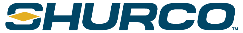 Logo of Shurco. The text "SHURCO" in blue with a yellow diamond shape in the "S". "TM" after "CO".