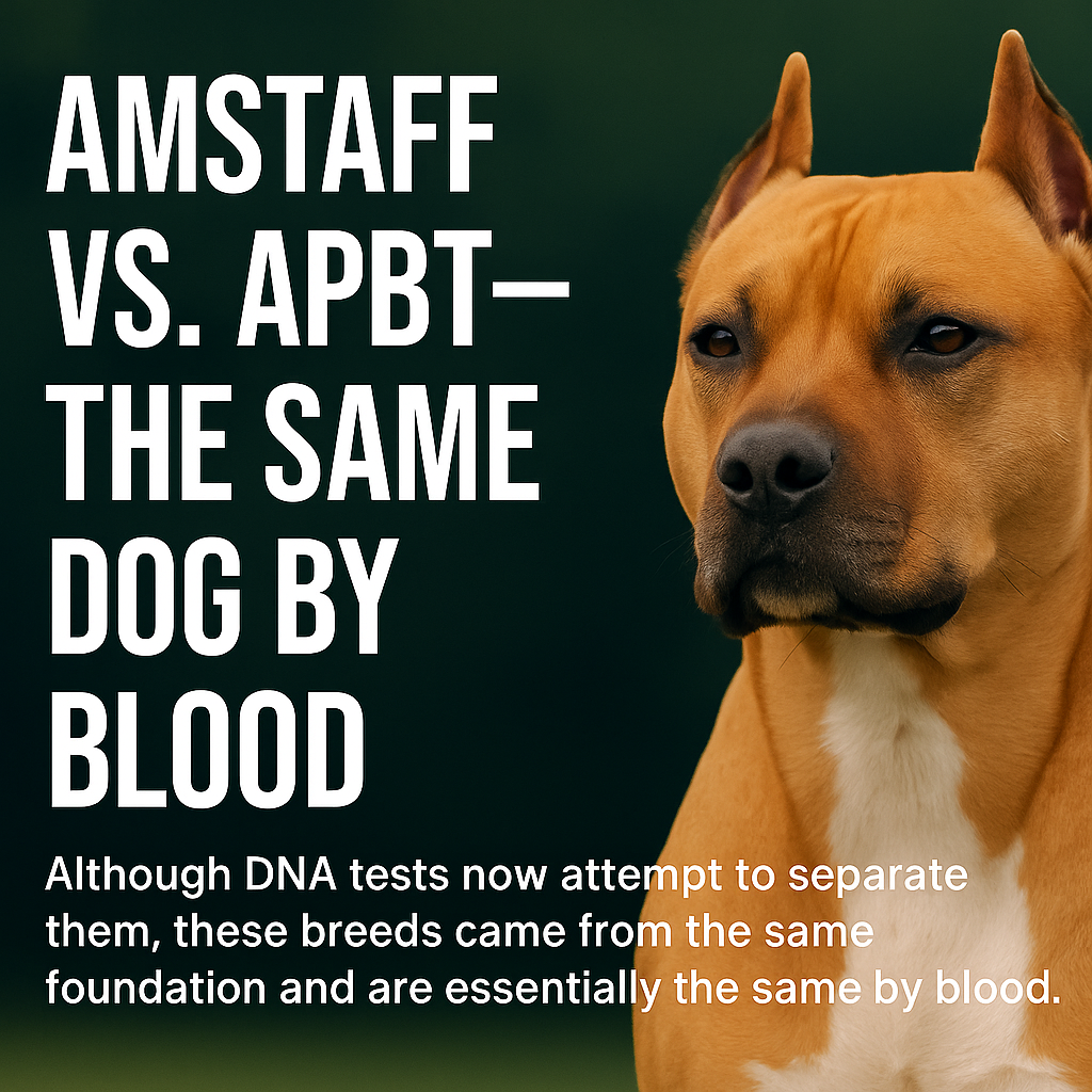Pit Bull with classic structure — verified APBT and AmStaff lineage