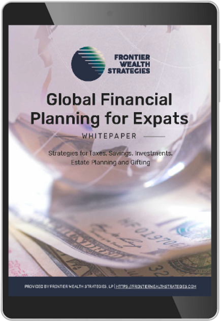 Global financial planning for expats — Walnut Creek, CA — Frontier Wealth Strategies LP