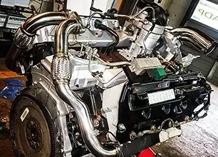 diesel engine repair image showing engine close up