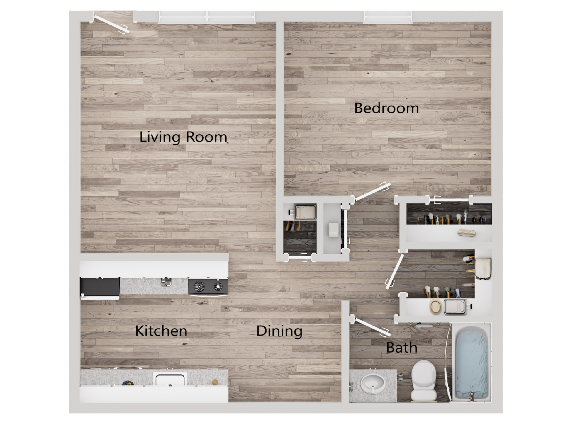 A4 - 1 bed, 1 bath