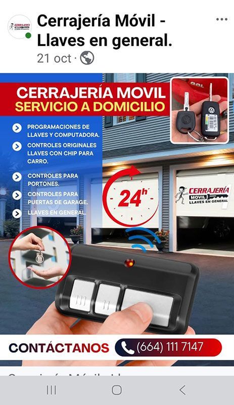 CERRAJERÍA MÓVIL TIJUANA