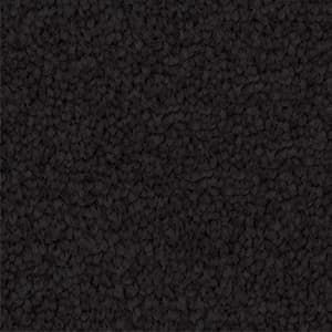 A close up of a black carpet texture.