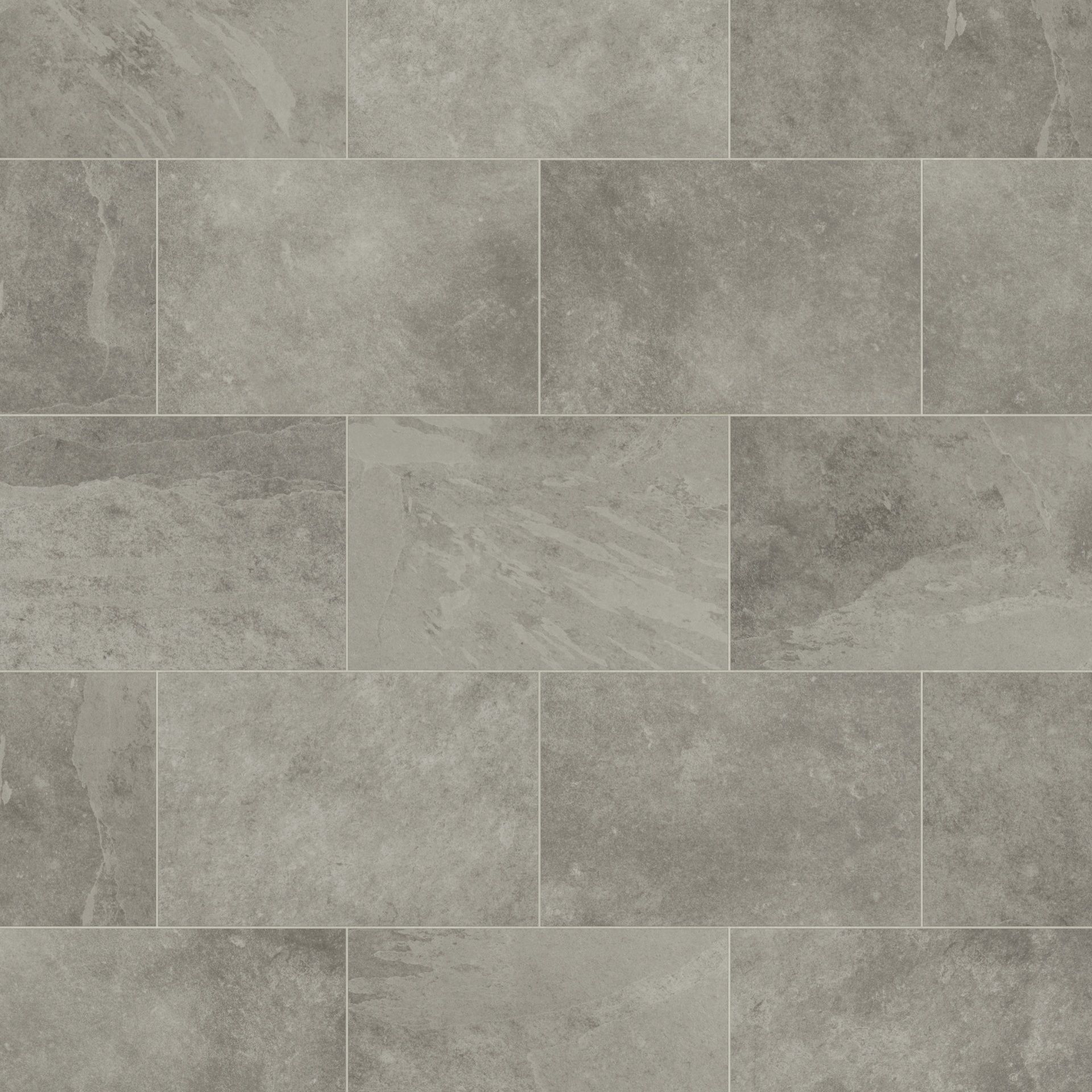A close up of a gray tile floor.