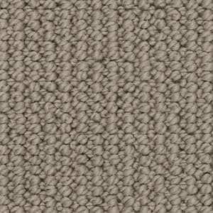 A close up of a beige carpet texture.