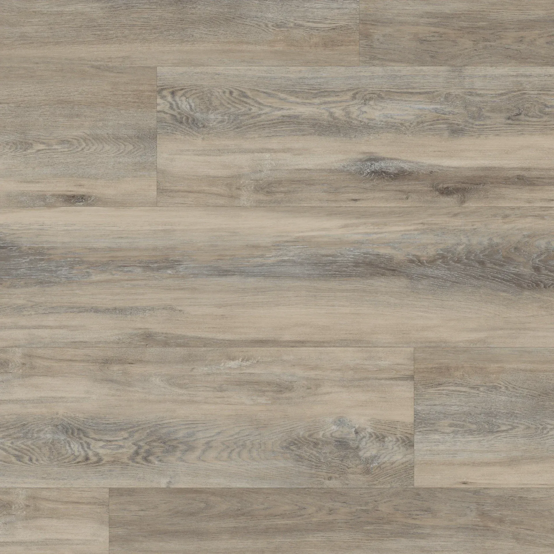 A close up of a wooden floor with a gray border.