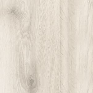 A close up of a white wooden floor.