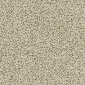 A close up of a beige carpet texture.
