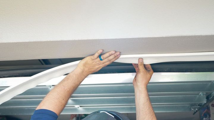Garage door seal install
