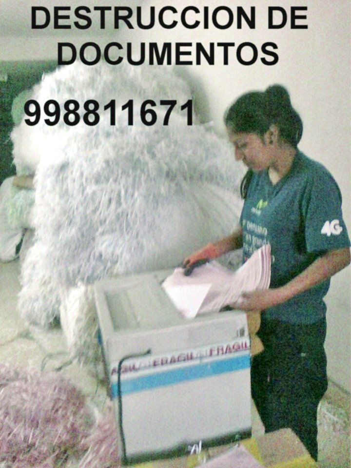 Comercialización Trituración Moisés Machaca - Destrucción y trituración de documentos