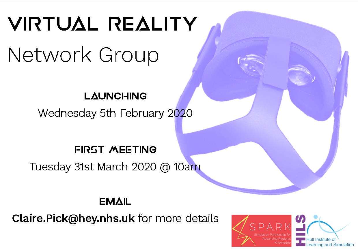 poster with details about the VR Network Group