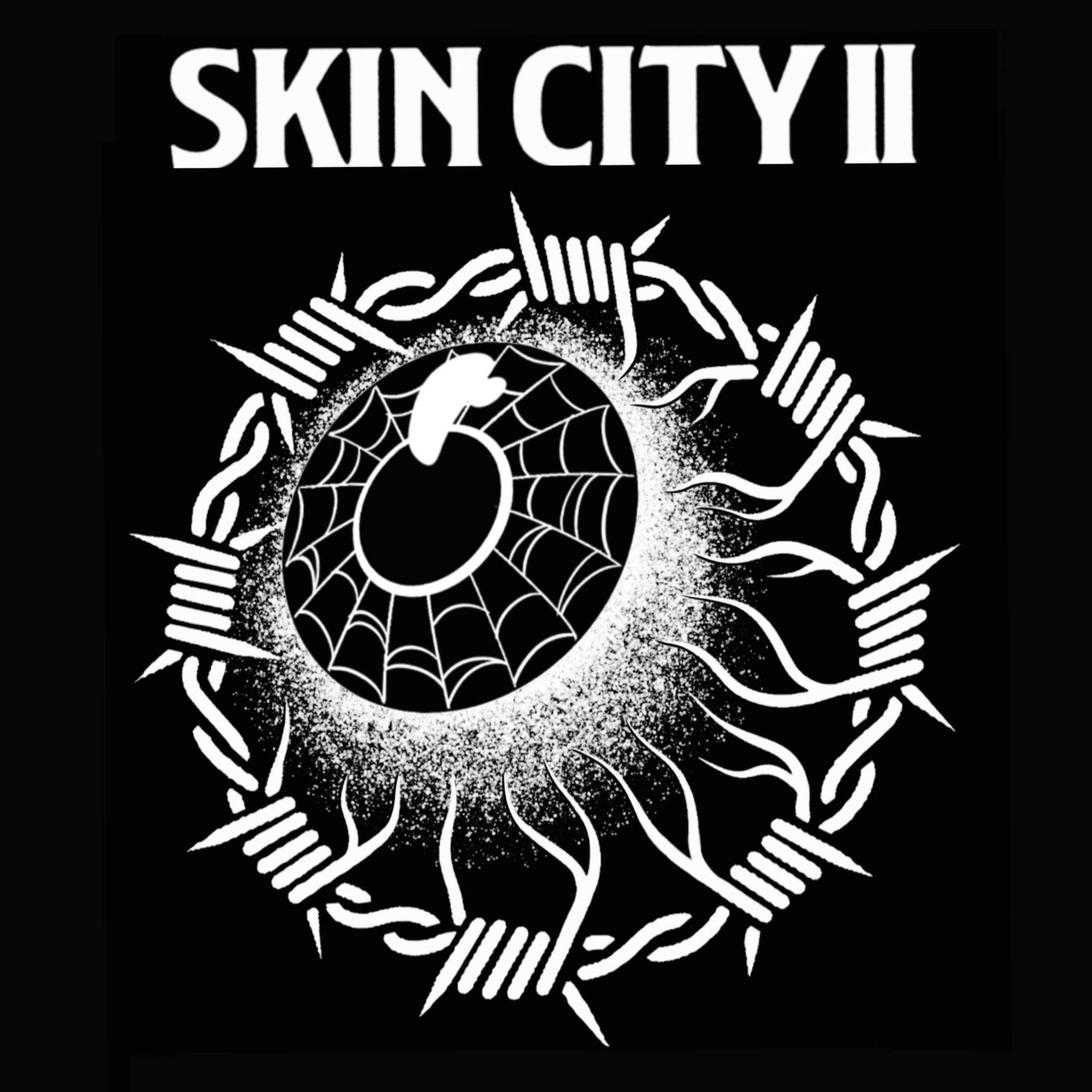 Black and white logo featuring the text 