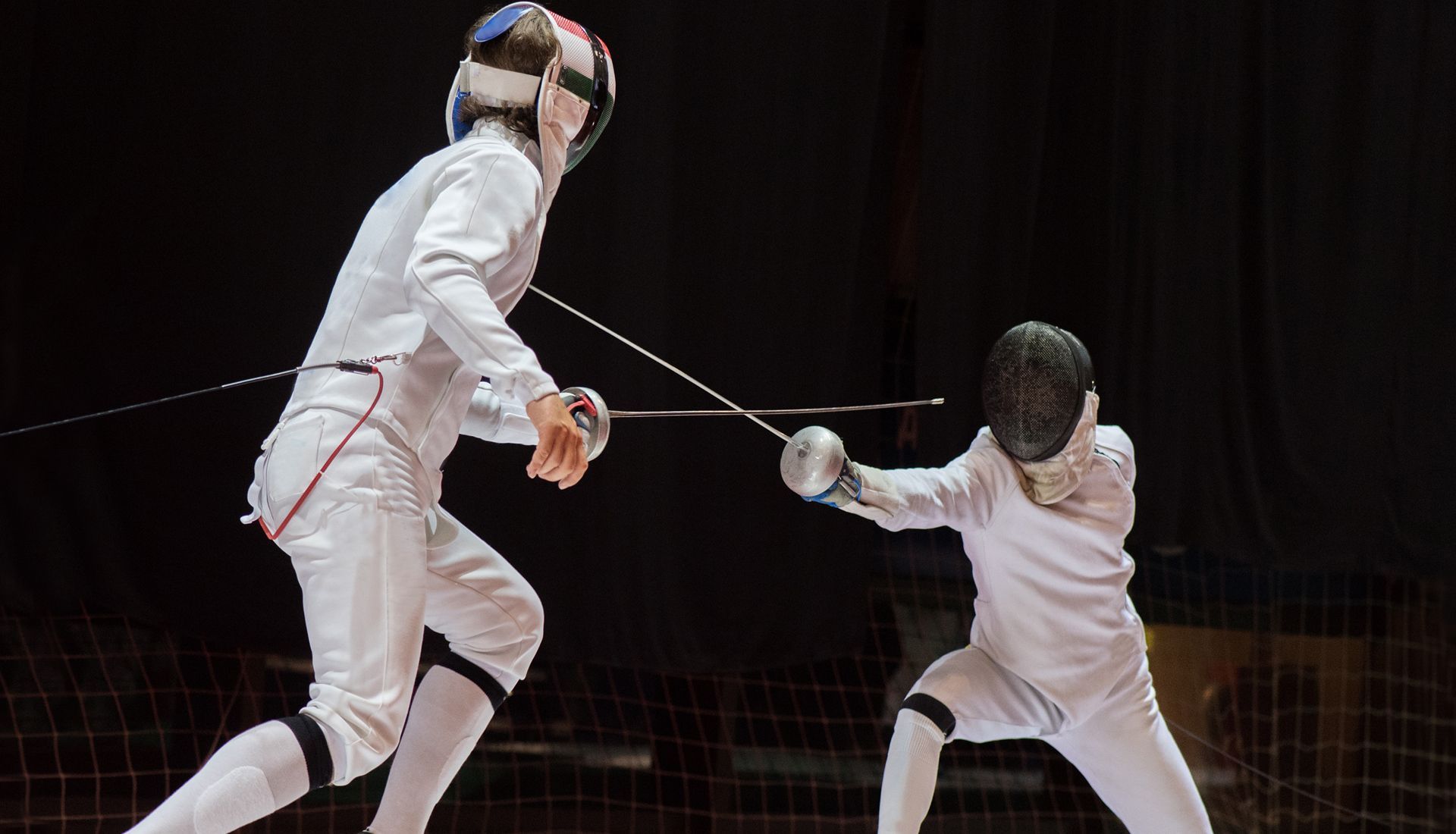 Two Fencing Athletes