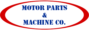 A logo for motor parts and machine co.