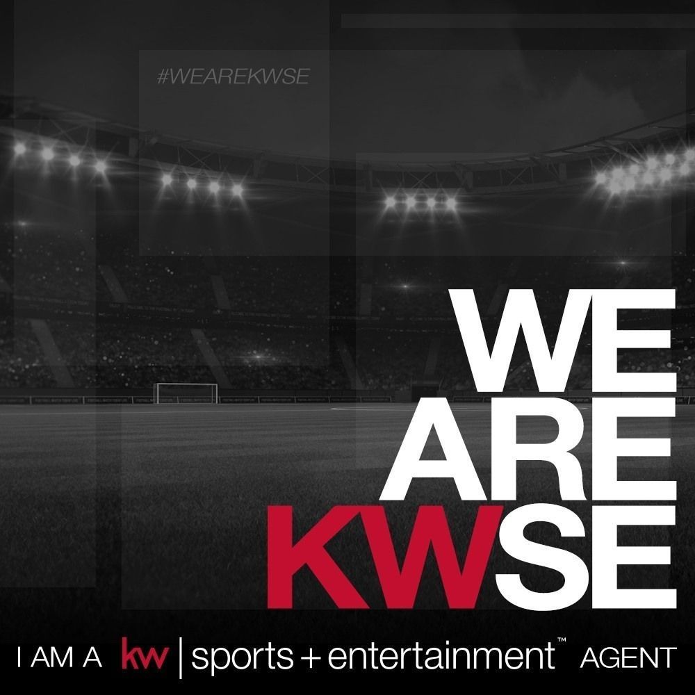 Stadium scene with text 