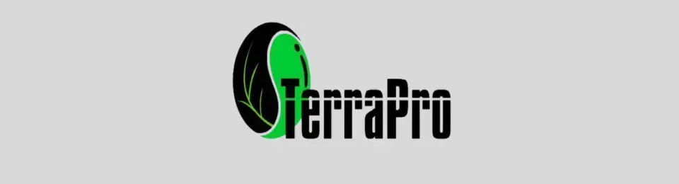 SierraPro logo with green and black stylized “S” on a light gray background