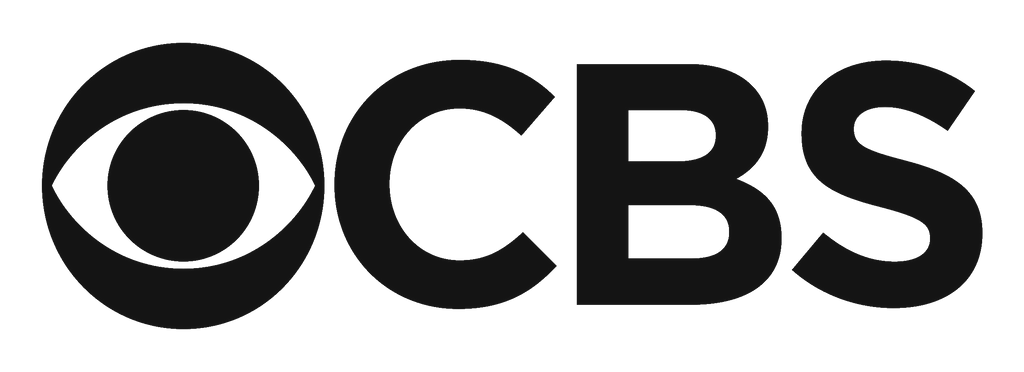 A black and white logo for the cbs network