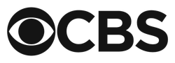 A black and white logo for the cbs network