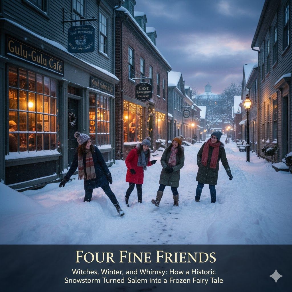 Salem’s historic streets became a snowy labyrinth during our recent visit! Despite a 20-year record