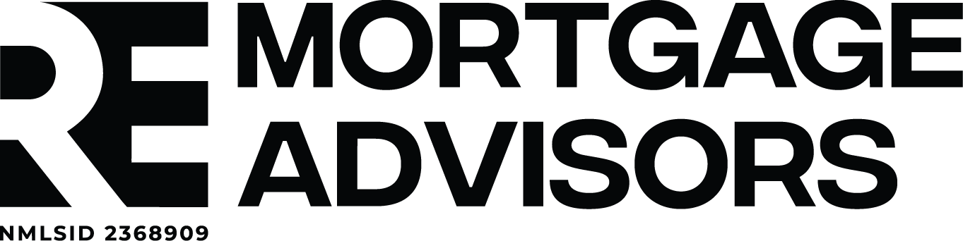 A black and white logo for mortgage advisors