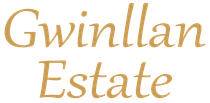 A logo for gwinllan estate is shown on a white background.