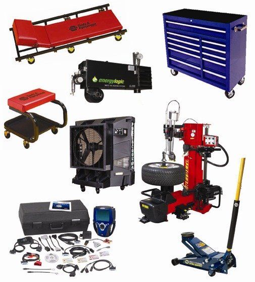 Port-A-Cool equipment and Auto-Shop Tools