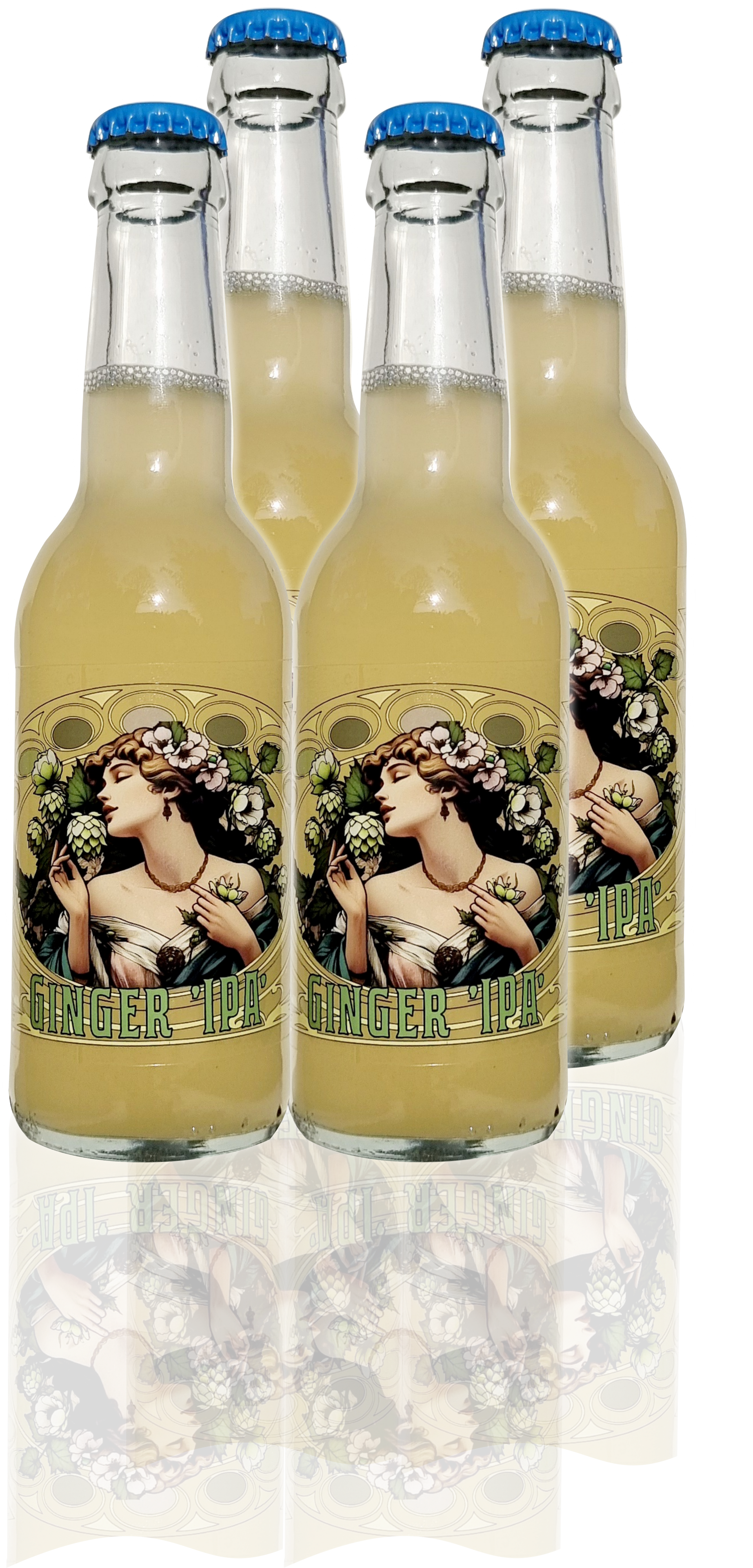 4 Flesje Ginger 'IPA' 250 ml