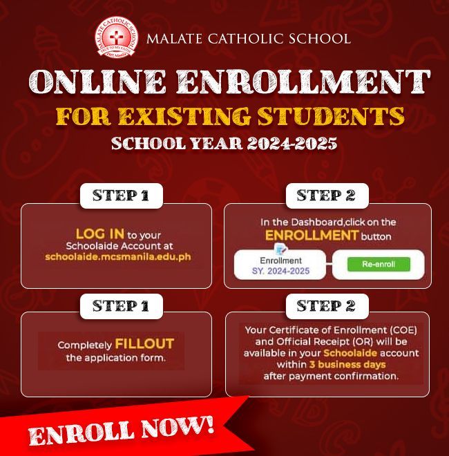 Online Enrollment for Existing Students
