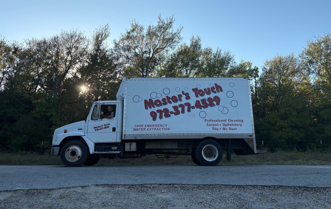 White box truck with 