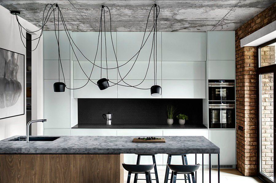 Grey Benchtop for a Modern white and grey kitchen —  Benchtops Tamworth, NSW