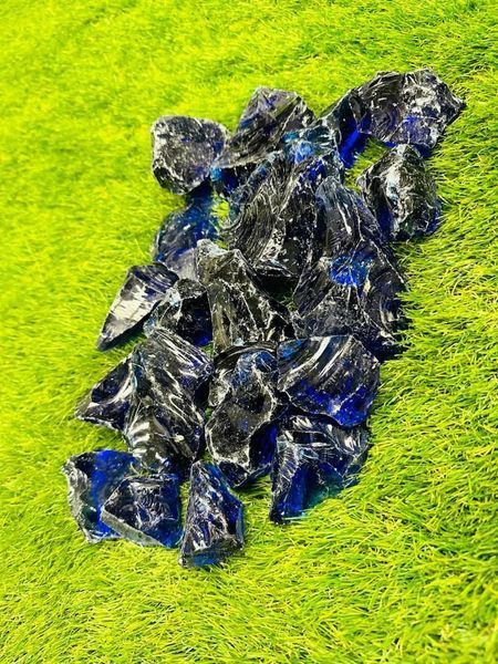 Blue Crushed - Glass Pebbles 2