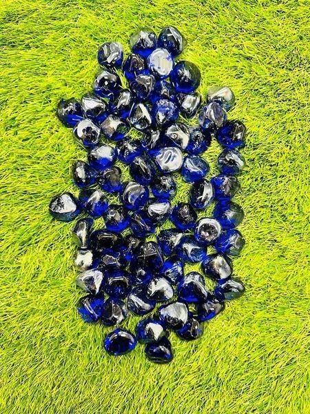 Blue Diamond Shape - Glass Pebbles 1