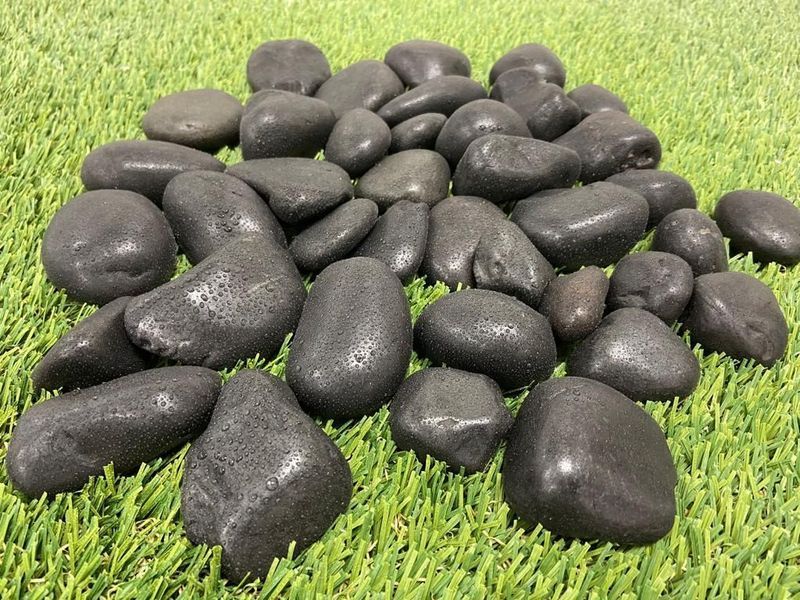 Dark Grey River Rock Wet